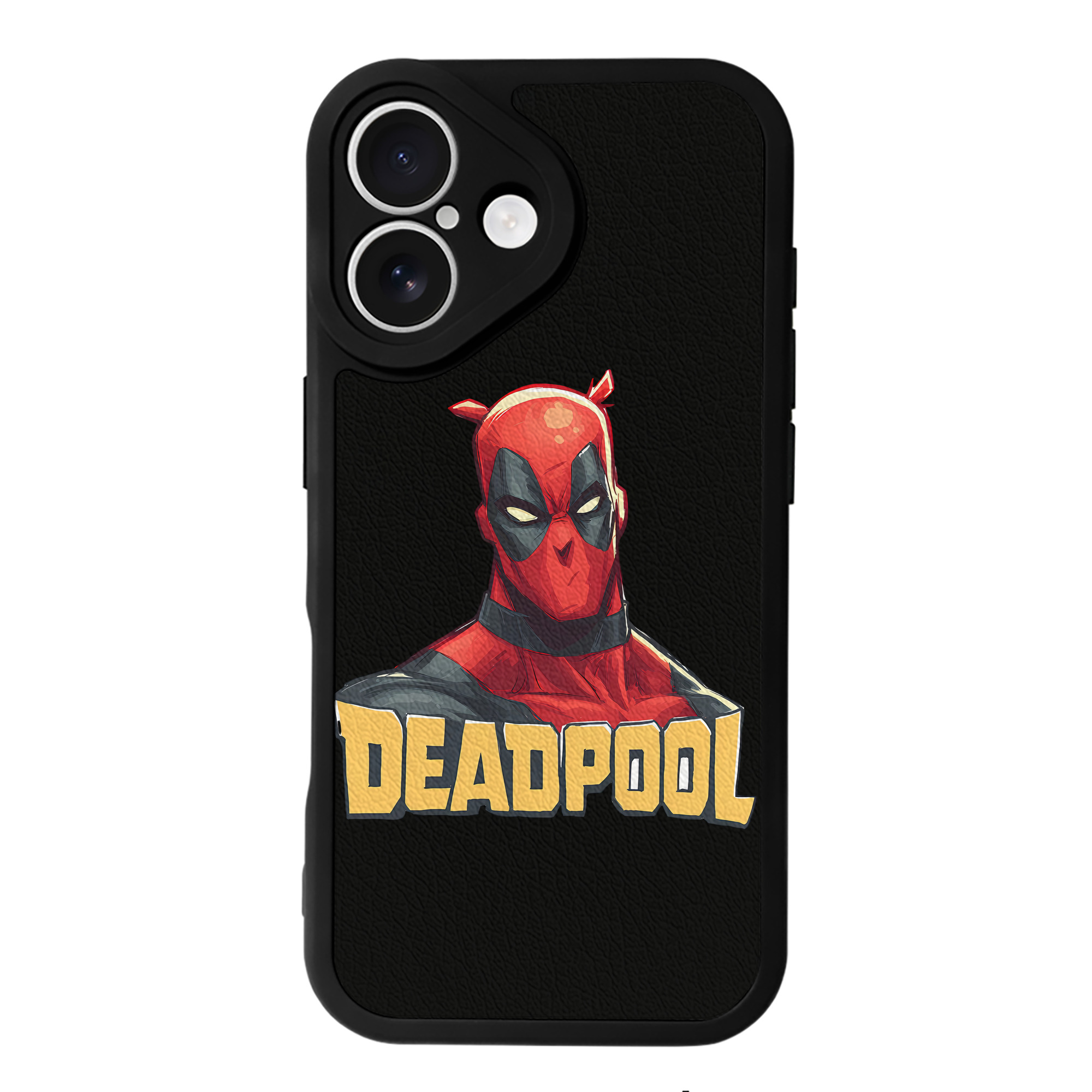 （画像用） Deadpool デッドプール 【iPhone 16シリーズ対応】シリコンスマホケース（レザー調） 材質：シリコン